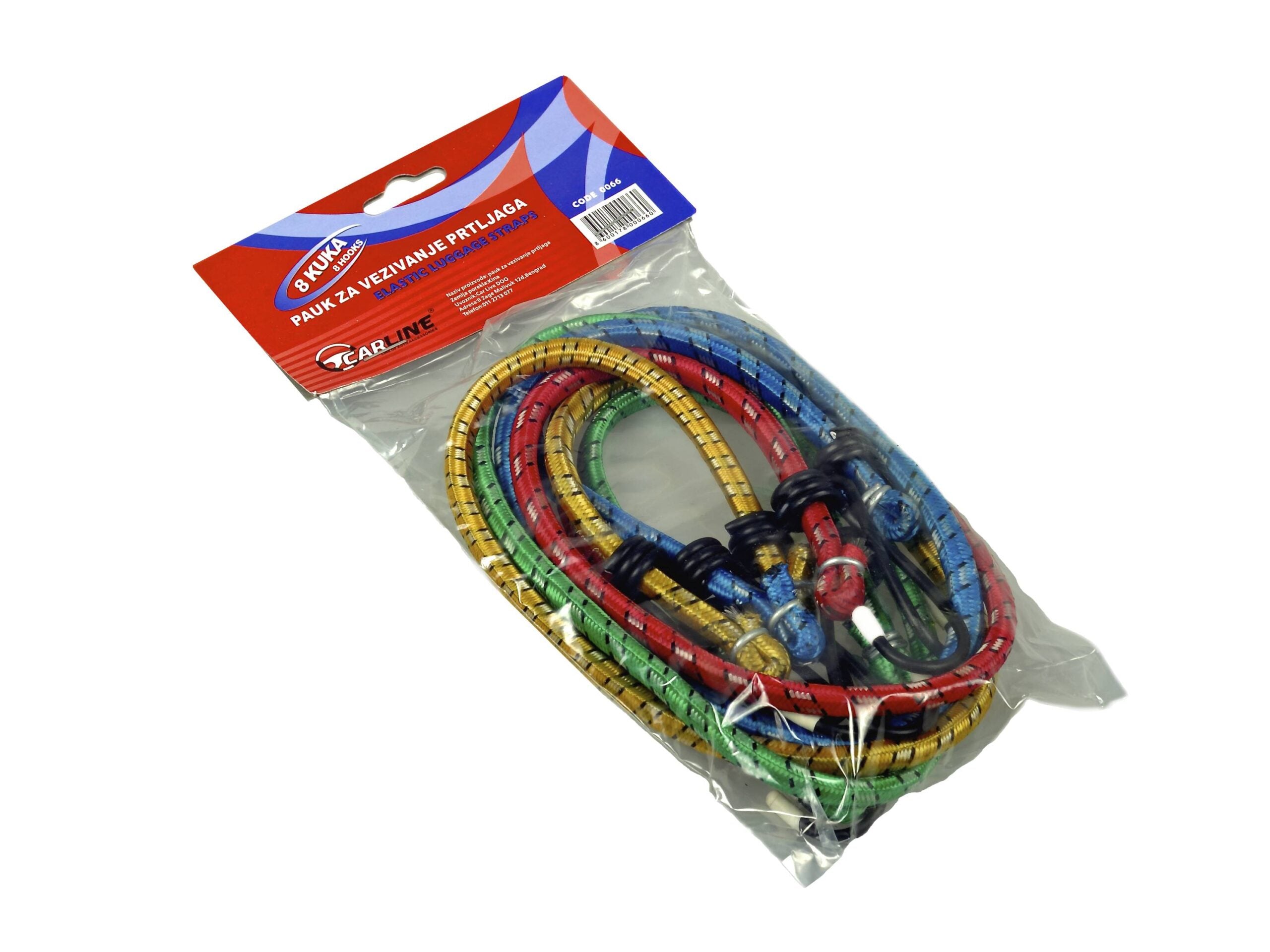 Traka za zatezanje prtljaga elasticna 8mm x 60cm