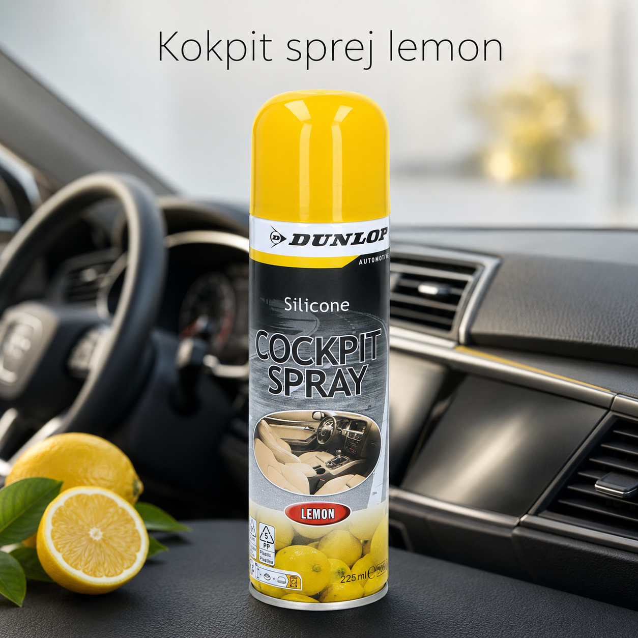 Dunlop kokpit sprej 225 ml – Limun