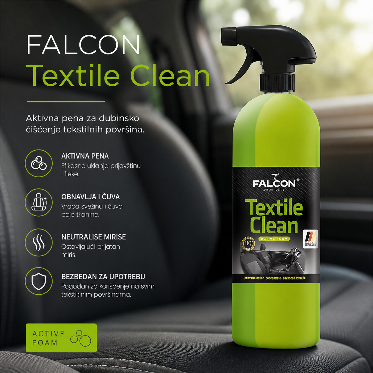 FALCON Čistač tekstila 750 ml