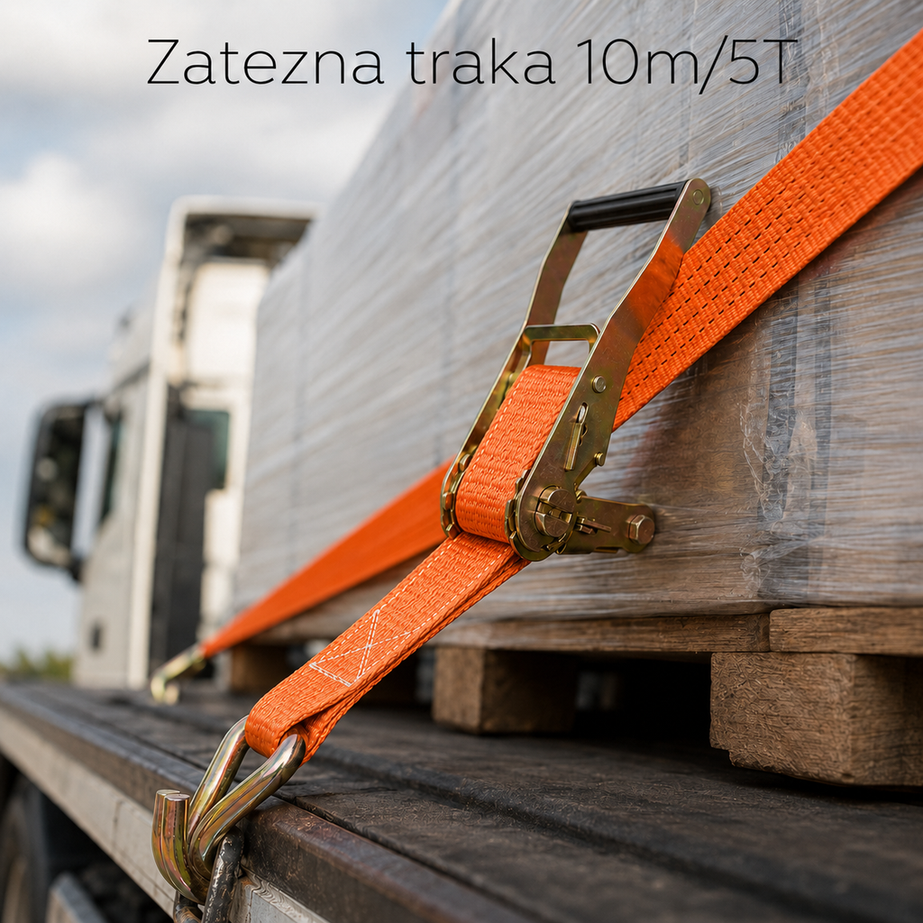 Traka za zatezanje prtljaga 5t/10m sa spanerom