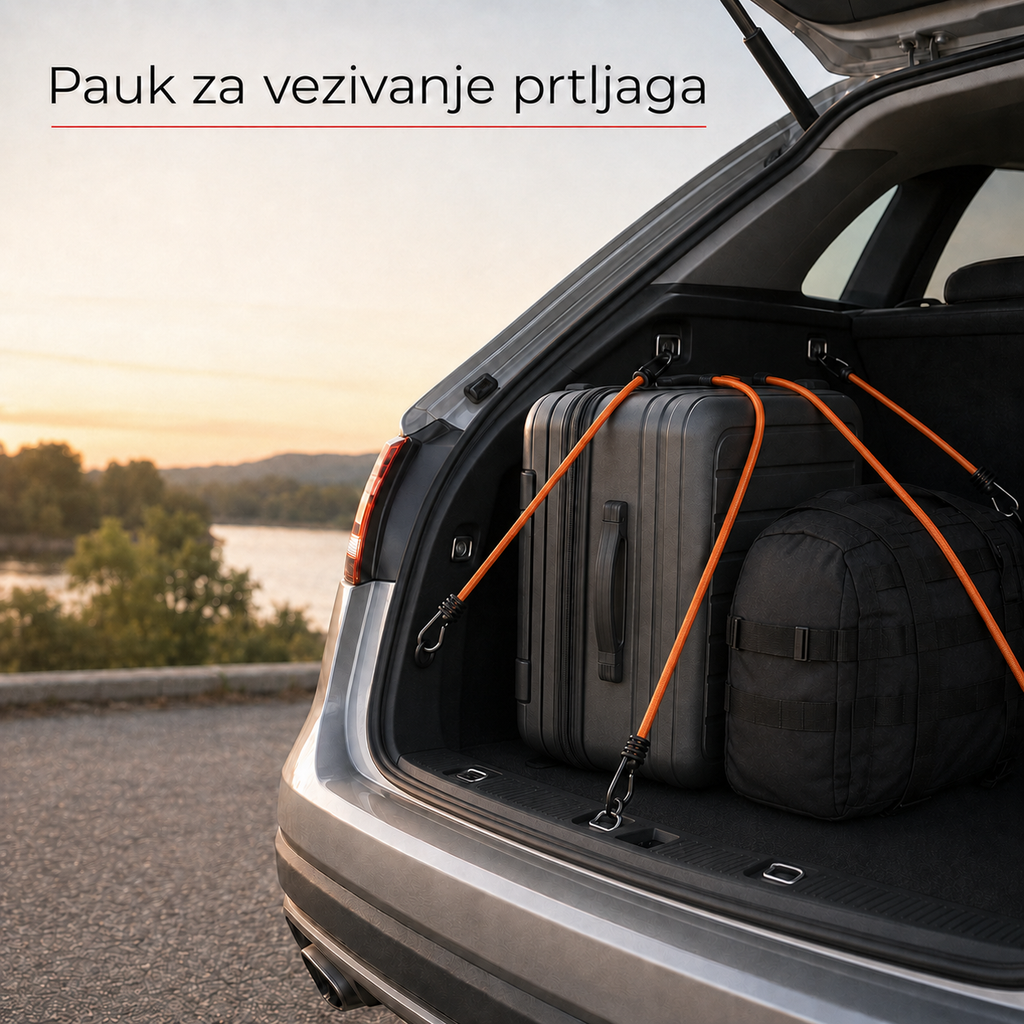 Traka za zatezanje prtljaga elasticna 8mm x 80cm