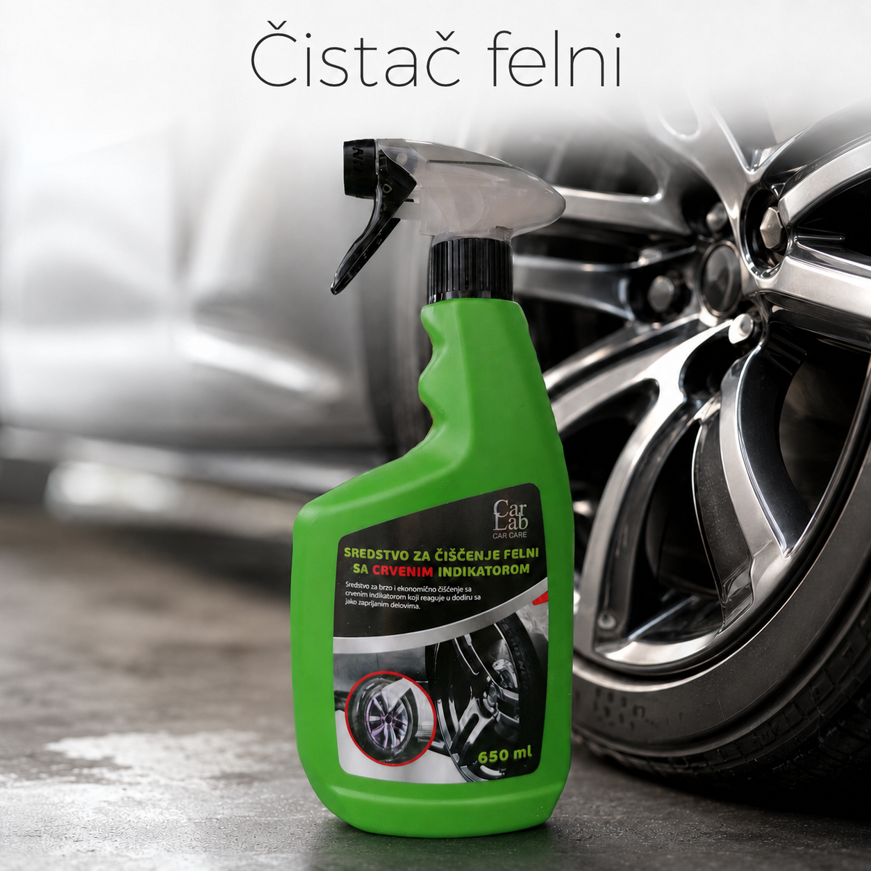 CarLab sredstvo za čiscenje felni sa crvenim indikatorom 650ml