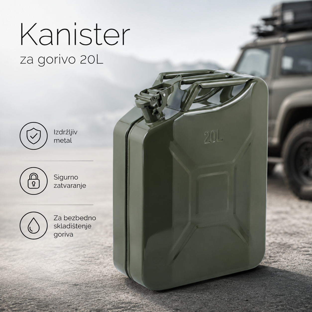 Kanister metalni 20 lit