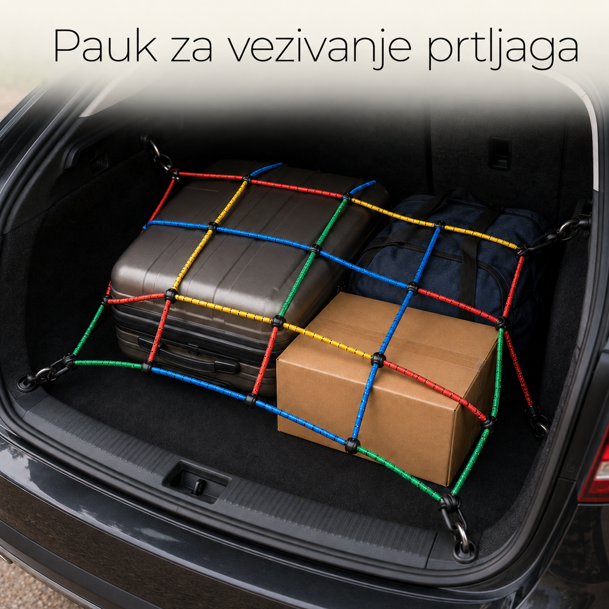 Traka za zatezanje prtljaga elasticna 8mm x 60cm