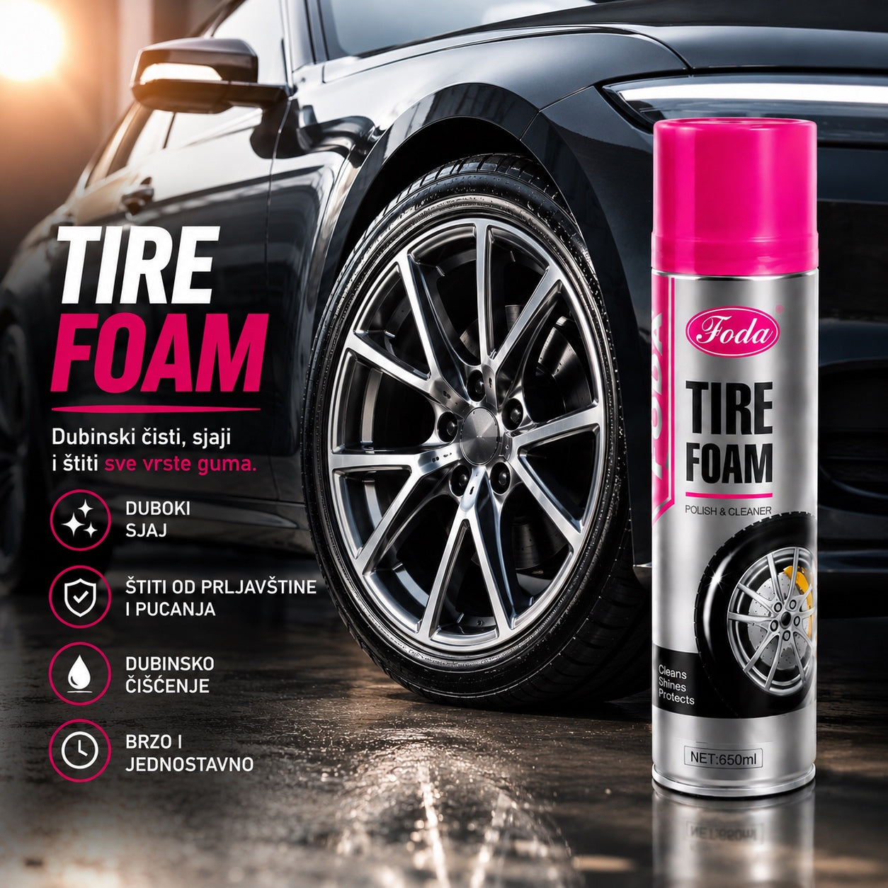 Tire Foam – Pena za sjaj i zaštitu guma